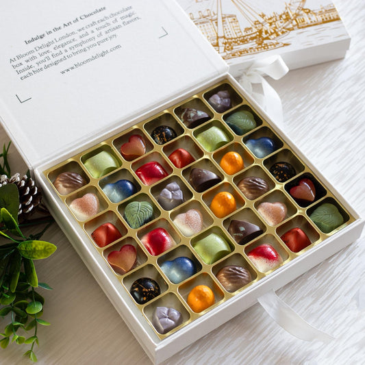 مجموعة بونبون الشوكولاتة الحرفية من بلوم ديلايت لندن، 36 قطعة