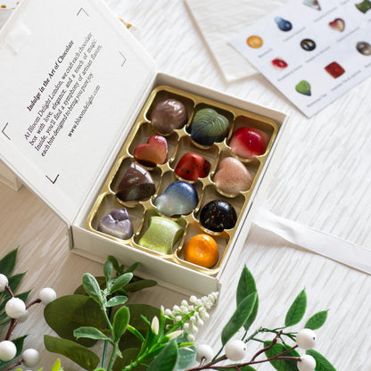 مجموعة بونبون الشوكولاتة الحرفية من بلوم ديلايت لندن، 12 قطعة