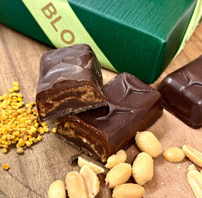 ألواح الطاقة بزبدة الفول السوداني وحبوب لقاح النحل - علبة من 3 قطع